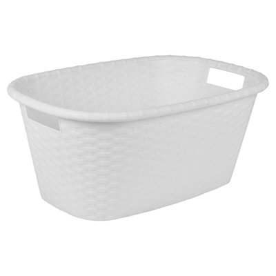 Plastic Laundry Basket with Handles