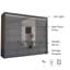 Bahos 3 Door Manufactured Wood Wardrobe-893075620-921828867