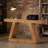 Rustic Farmhouse Style Storage Console Table With Decorative Accent-572824039