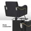 Fauteuil de coiffeur à pompe hydraulique pour coiffeur, fauteuil de coiffeur en similicuir