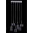 Abe 6 - Light Chrome Kitchen Island Pendant