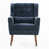 Chenille bleu foncé sélectionné
