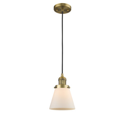 Luminaire suspendu conique à 1 lumière Parkview