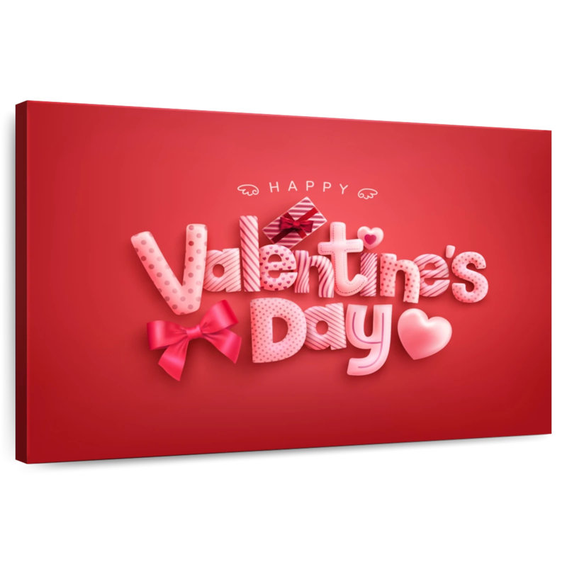 Joyeuse Saint-Valentin Tergel, H 16 po x l 24 po