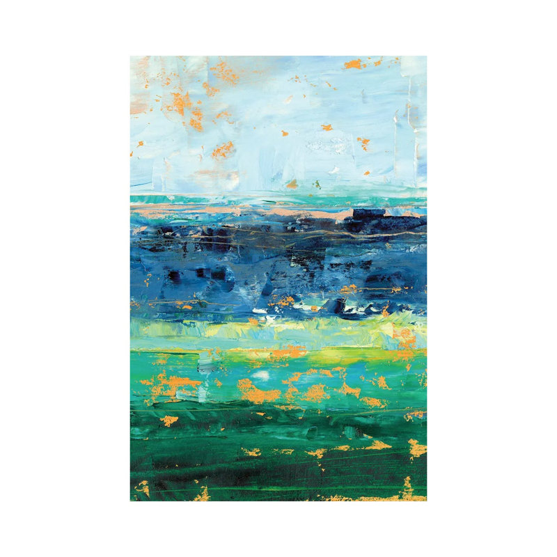 Earth And Sea I by Ethan Harper - Wrapped Canvas Painting, 20.32 cm H x 30.48 cm W