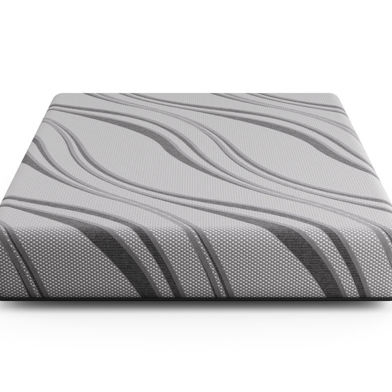 Core Bib - Grand lit, mousse viscoélastique grise avec gel pour grand lit au gel réactif et haute densité pour une nuit confortable