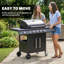 Outsunny 4+1 Burner Gas BBQ Grill with Storage Cabinet, 15.2 kW, Black