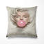 Coussin rose avec imprimé pop art Marilyn-135800165