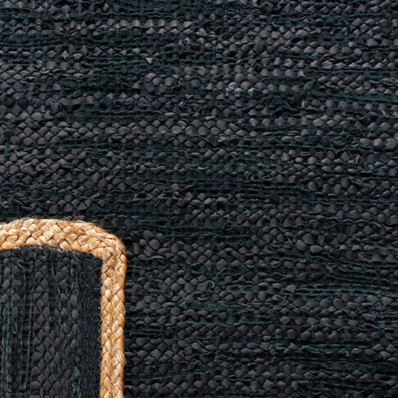 Tapis de couleur unie en coton tissé à la main Zeitler, Rectangle 3 pi x 5 pi