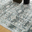 Tapis oriental rectangulaire en polyester lavable à la machine en vert / brun Southstoke-2083152690
