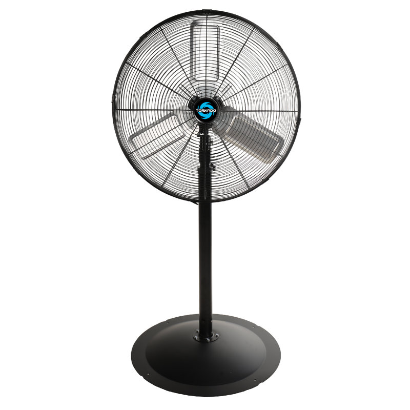 Ventilateur sur pied oscillant en métal 24 po Tornado