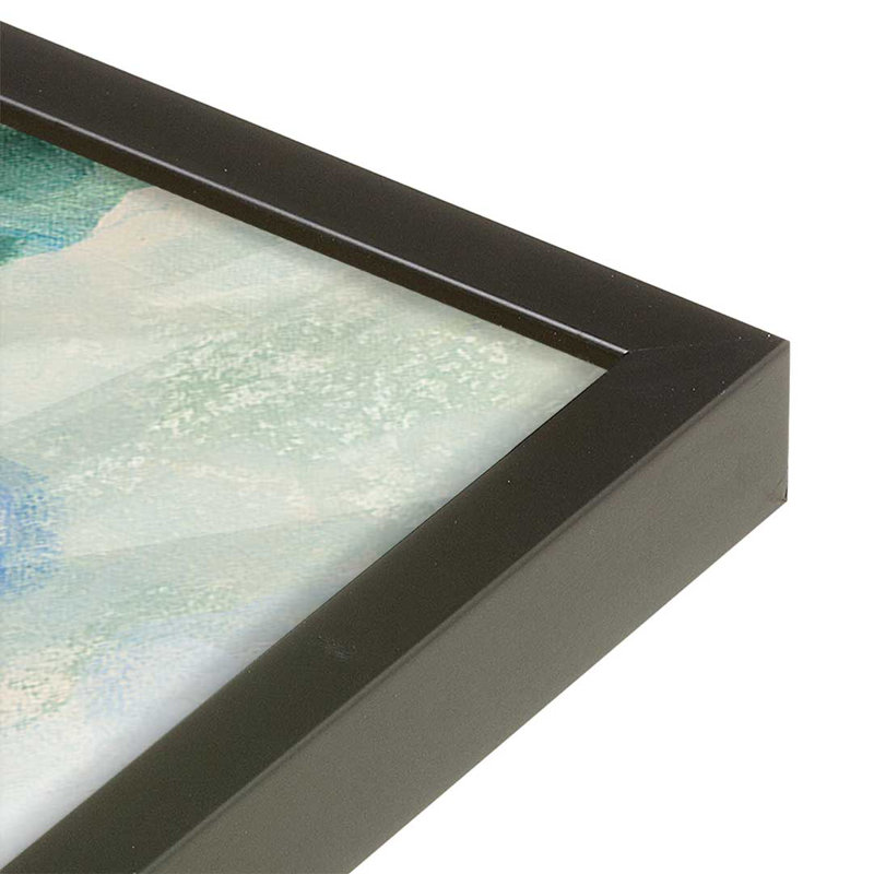 «Blue Garden» par Silvia Vassileva, reproduction d'art, Black, H 8 po x l 12 po