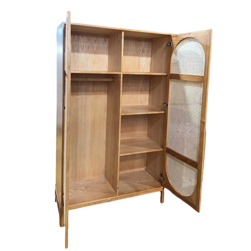 Garde-robe simple en rotin, Cerisier