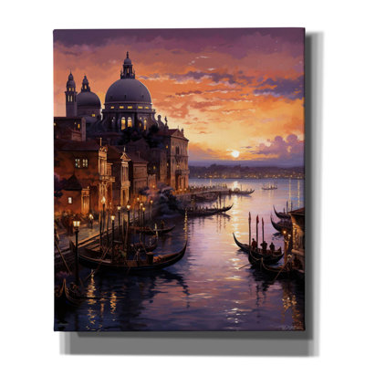 Breakwater Bay 'Venezia' by Momart Canvas Wall Art