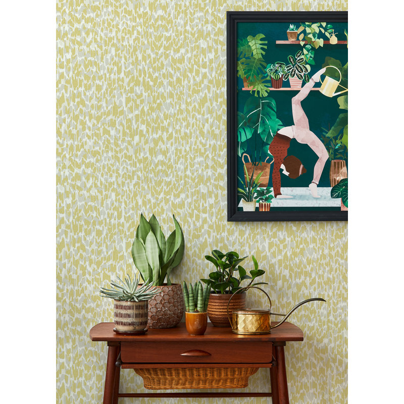 Calypso Abstract Animal Print Luxury Wallpaper, Green