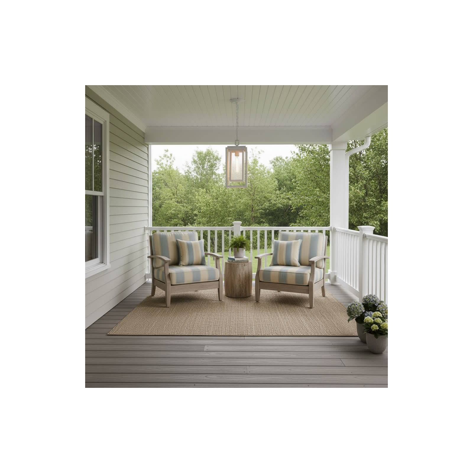 Seeded Outdoor Pendant