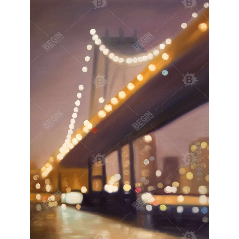 New-york at night Bath Mat with Non-Slip Backing - Quick Dry Memory Foam Bathroom Rug - Absorbent - Modern Plush Spa-Style - Machine Washable