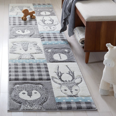 Glantz Animal Print Gray Area Rug