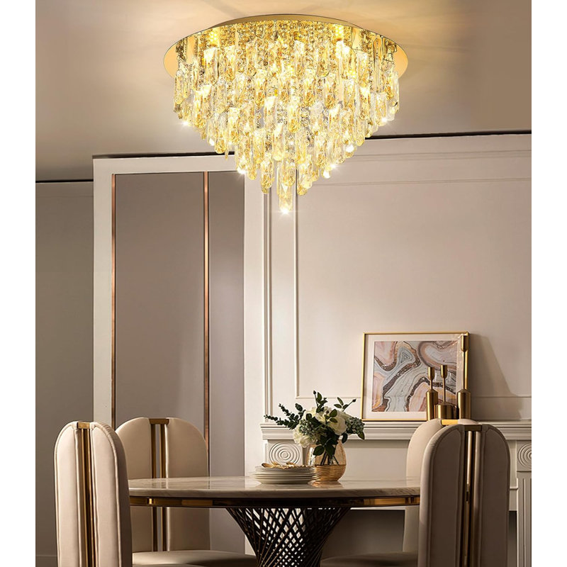 Luminaire en cristal Glam, Doré