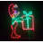 Elf with Christmas Package Holiday Lighted Display