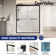 56 In. - 60 In. W X 76 In. H Semi-Frameless Double Sliding Shower Door