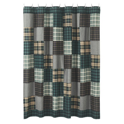 Dajaun Cotton Patchwork Shower Curtain