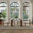 Modern Rectangular Sintered Stone Dining Table With Double Pedestal Base-554995490-554995491