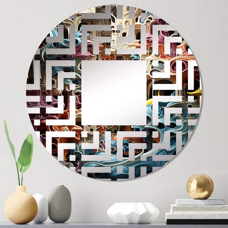 Miroir décoratif surréel, 23,6 po x 23,6 po