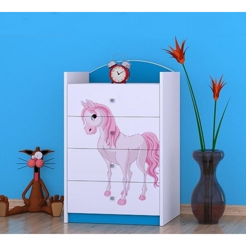 Noles 4 Drawer Chest, Blue