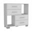 Commode haute de 25 pouces avec 2 tablettes ouvertes et 4 tiroirs Krista-994849915