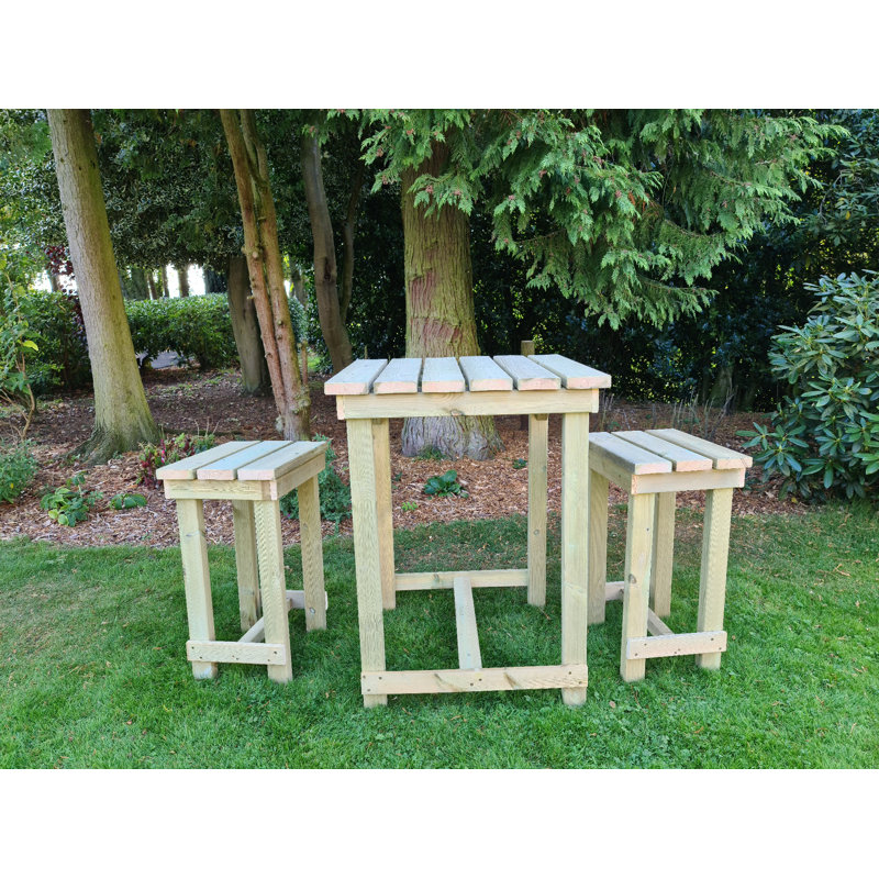 Essonnes Rectangular 2- Person 118cm L Table Set