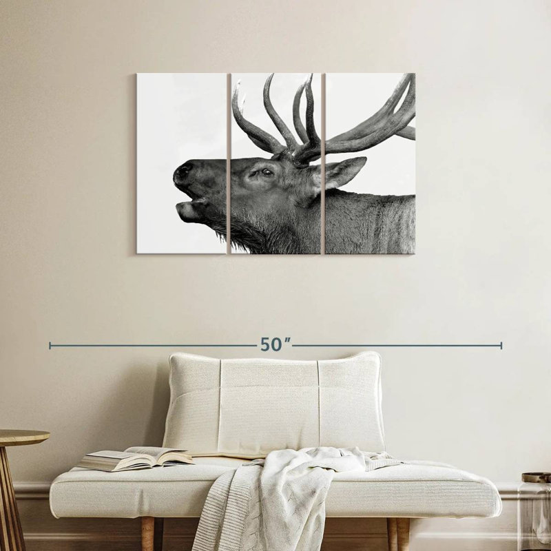 Brampt Deer Call, 24" H x 38" W