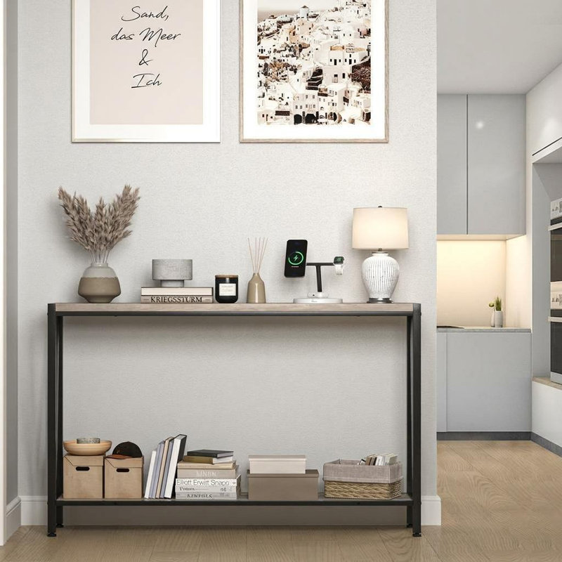 Coffee Table, 76.5cm H x 32.8cm W x 114cm D, Gray, Gray, Gray