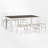 6 - Person Extendable Four Leg Dining Set-829594051-829594077-829594050