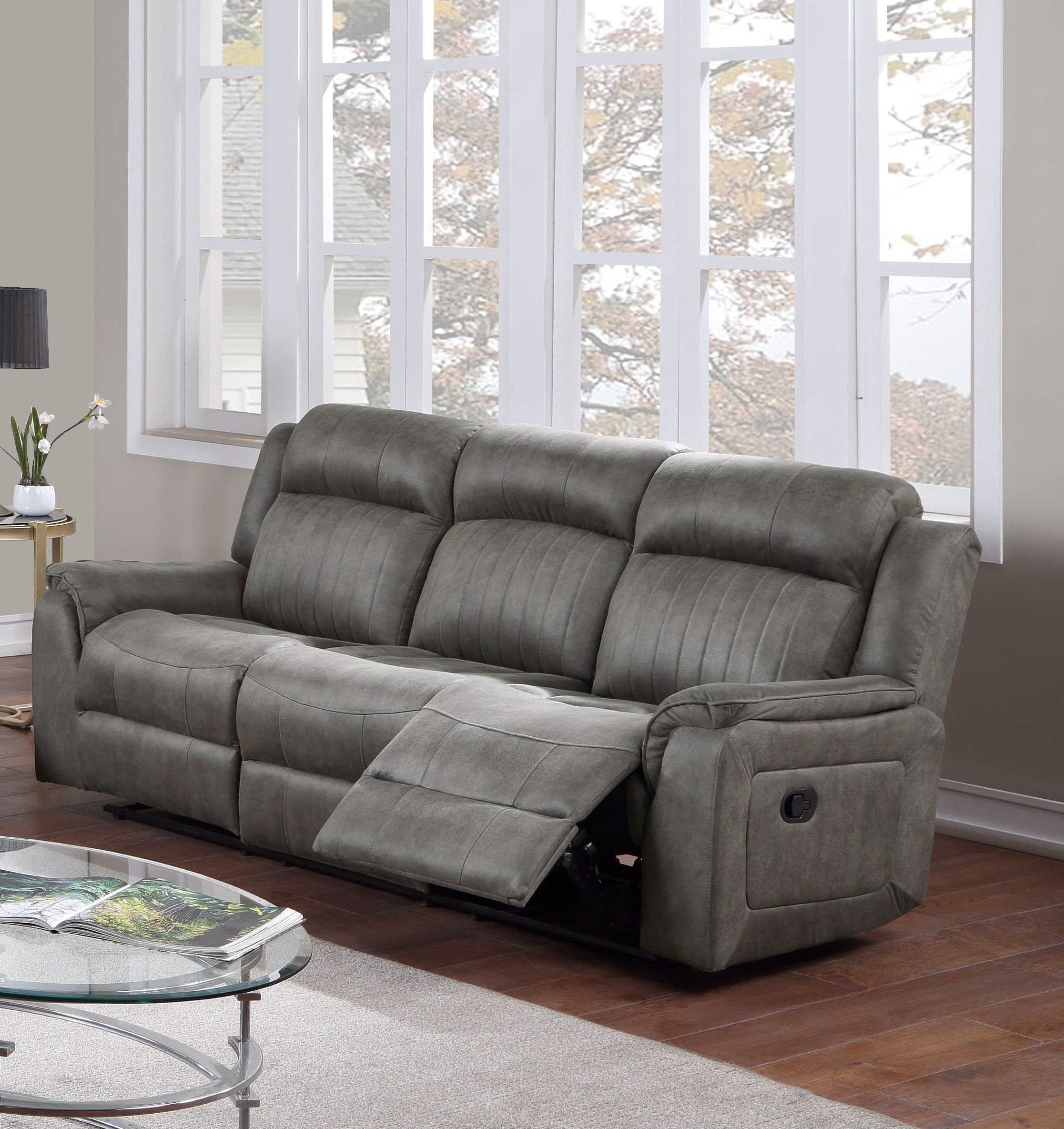 Red Barrel Studio® Mahlon 84" Pillow Top Arm Reclining Sofa | Wayfair