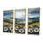Toile avec cadre flottant or