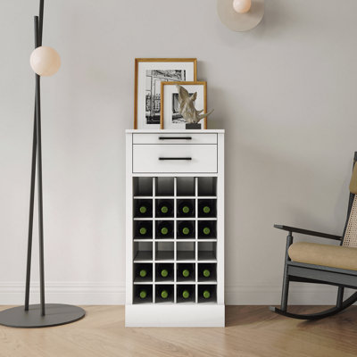 Modular 24 Bottle Wine Bar Buffet Cabinet