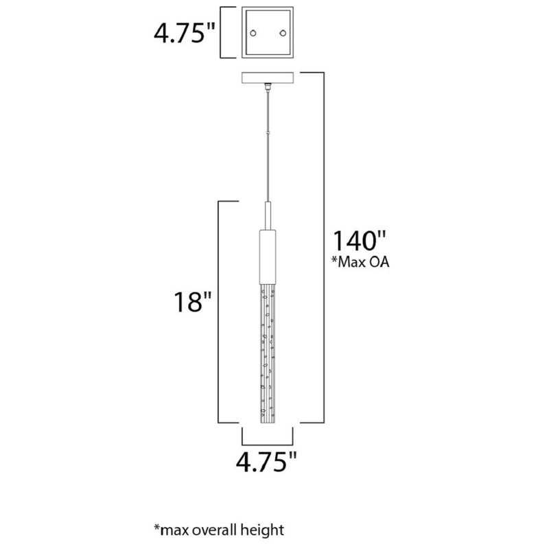 Butterworth 1 - Light LED Single Pendant, White
