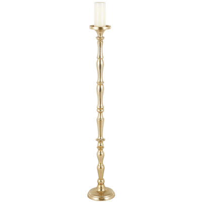 Cole And Grey Aluminum Metal Floor Brass Decorative Candle Holder