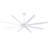 100" McClellandville Industrial Ceiling Fan with Aluminum Blades and Remote Control-836945516