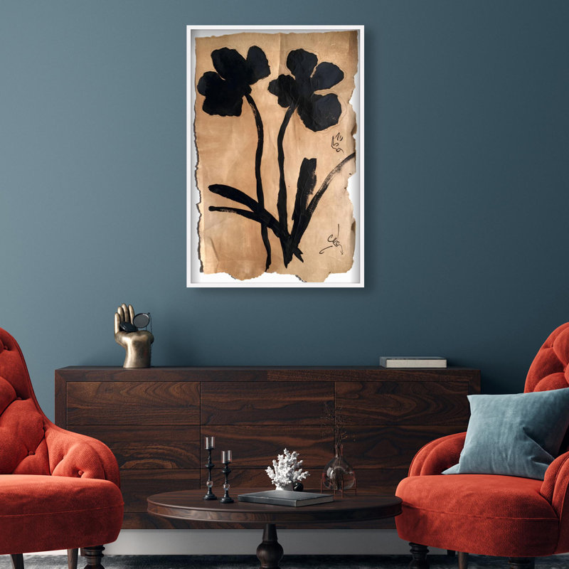 Oliver Gal Artistry in Bloom II Abstract Floral - Luxury Shadowbox Framed Wall Art, 46.5" H x 31.5" W, White
