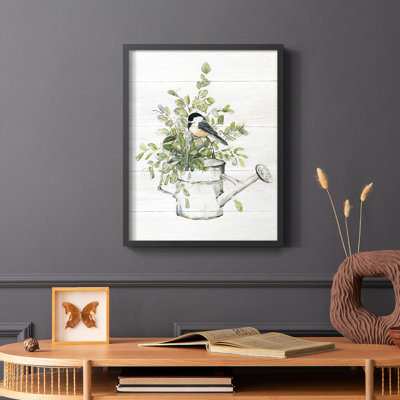 Garden Bird I Framed Print - Solid Wood