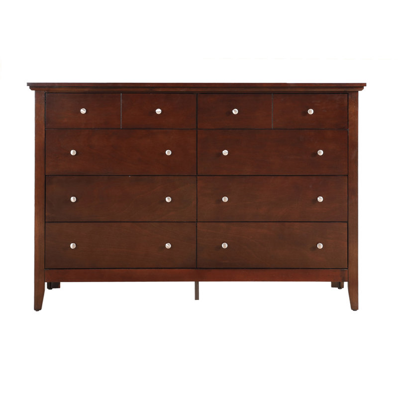Commode Hammond G5490-D, élégante commode moderne, Cappuccino