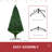 Xmas Pre-Lit Green Pine Artificial Christmas Tree with Multi-Coloured Lights and Stand-67202391