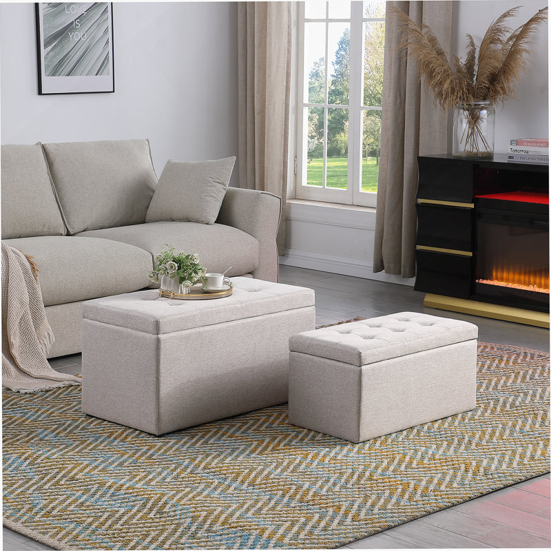 Ensemble de repose-pieds, Beige