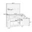 Chariot de cuisine en bois massif 64,9 po H-1787957552