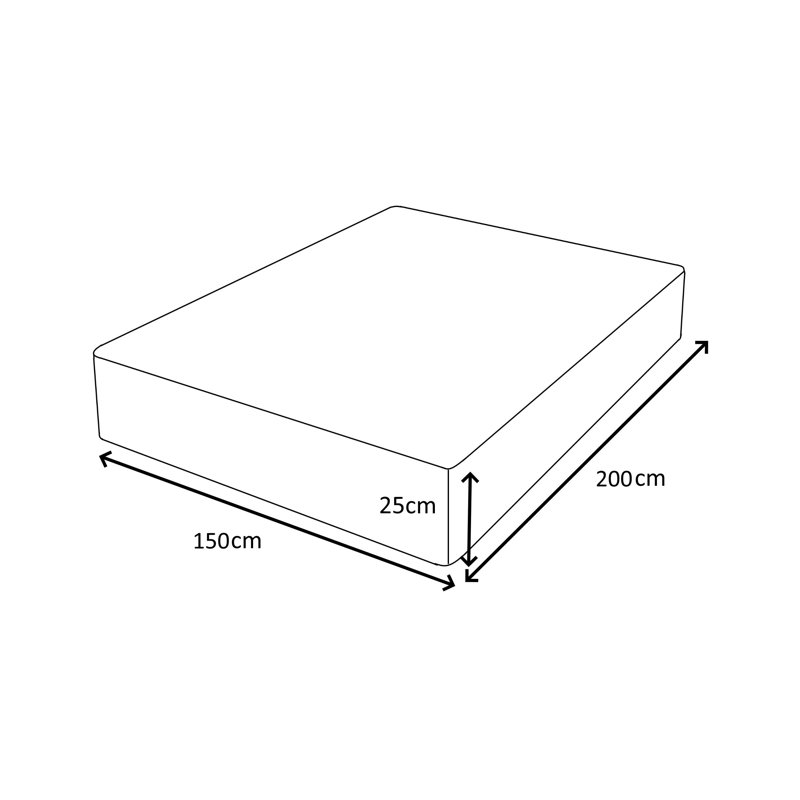 Tonkin Symple Stuff Mattress, Kingsize (5')