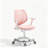 Computer Chairs with Armrest and Footrest Mesh Ergonomic with Adjustable Height Swivel Safe Sit-Locking Casters, Pink-127123289