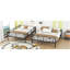 Lit superposé double en métal noir-311589341