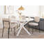 Round Metal Base Dining Table-1595542077